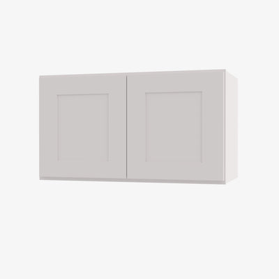 AW-W3618B Double Door 36 Inch Wall Cabinet | Ice White Shaker - image 1