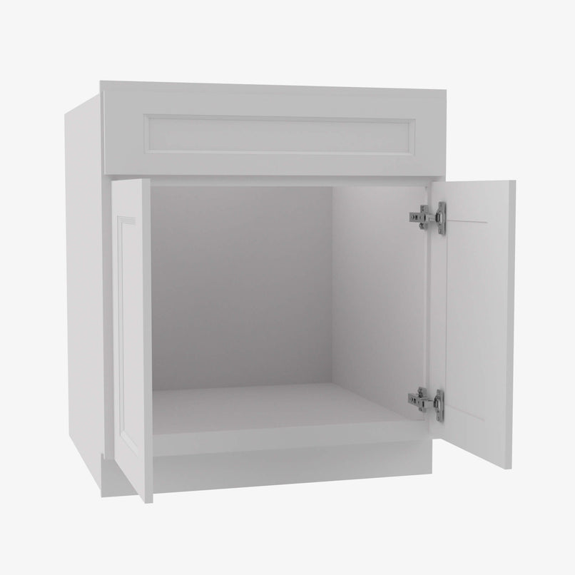 TW-SB30B Double Door 30 Inch Sink Base Cabinet | Uptown White - image 3