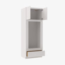 AZ-OM3384B Double Door 33 Inch Tall Double Oven / Oven Microwave Cabinet | Forevermark Champagne Maple Shaker - image 4