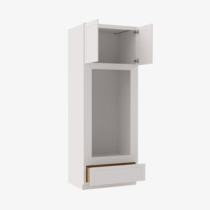 AZ-OM3384B Double Door 33 Inch Tall Double Oven / Oven Microwave Cabinet | Forevermark Champagne Maple Shaker - image 4