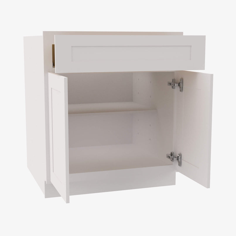 AW-B36B Double Door 36 Inch Base Cabinet | Ice White Shaker - image 3