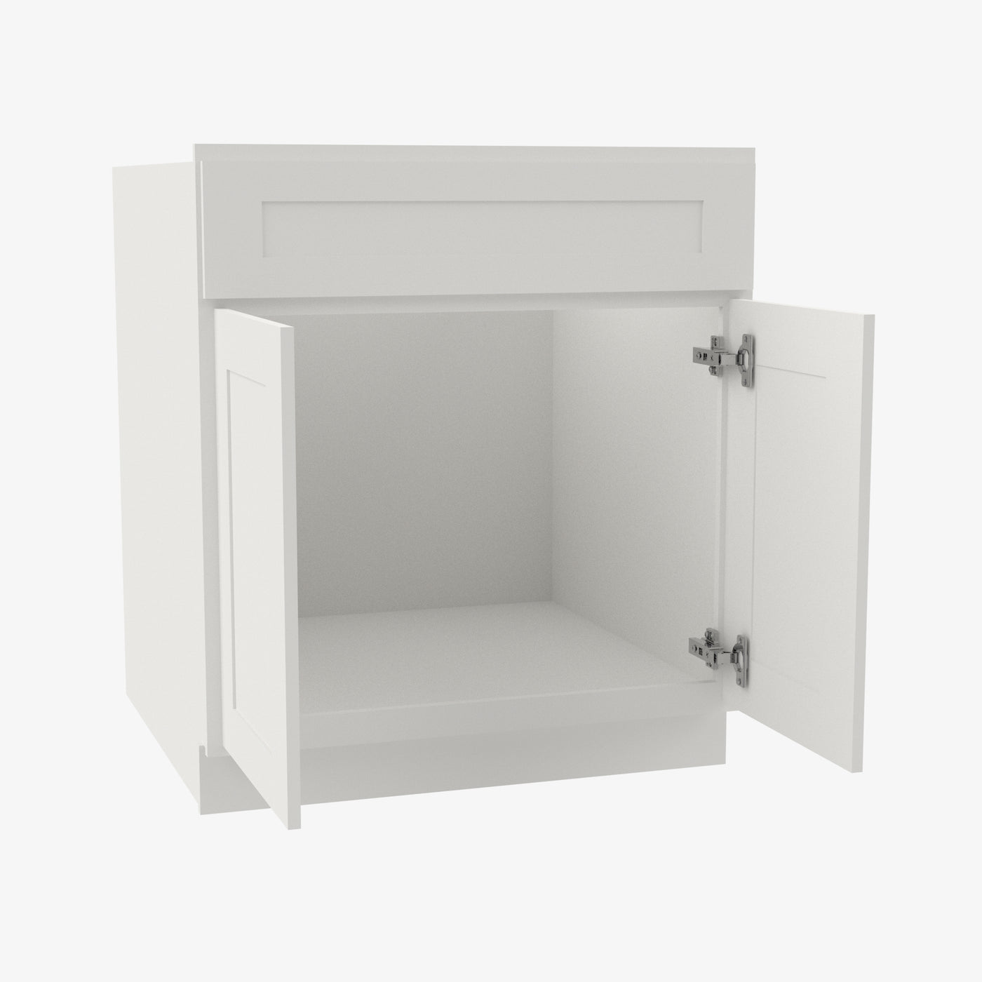 AZ-SB24 Double Door 24 Inch Sink Base Cabinet | Forevermark Champagne Maple Shaker