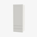 AZ-W2D1848 Single Door Cabinets 18 Inch Wall Cabinet With 2 Built-In Drawers | Forevermark Champagne Maple Shaker - image 3