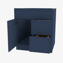 PD-S3621BDR-34-1/2 Double Door 36 Inch Sink Base Combo Vanity with Right Drawer | Petit Blue - image 3