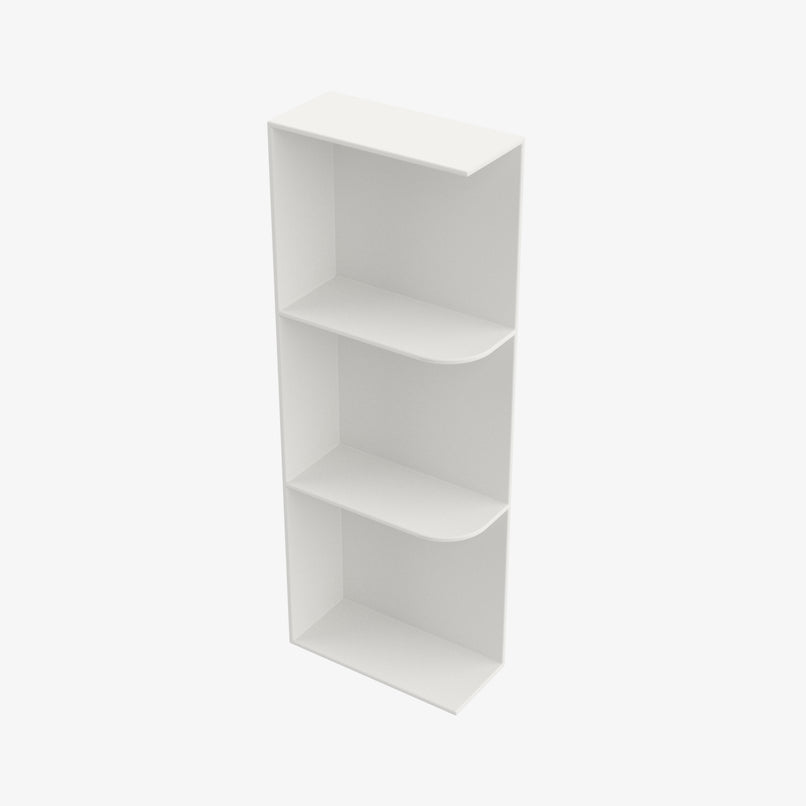 AZ-WES542 Wall End Shelf with Open Shelves | TSG Forevermark Champagne Maple Shaker - image 2