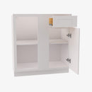 AW-BBLC45/48-42W Double Door 42 Inch Base Blind Corner Cabinets Cabinet | Ice White Shaker - image 3