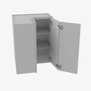 AB-WSQ2436 24 Inch Easy Reach Wall Corner Cabinet | Lait Grey Shaker - image 3
