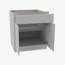 AB-B33B Double Door 33 Inch Base Cabinet | Lait Gray Shaker - image 3