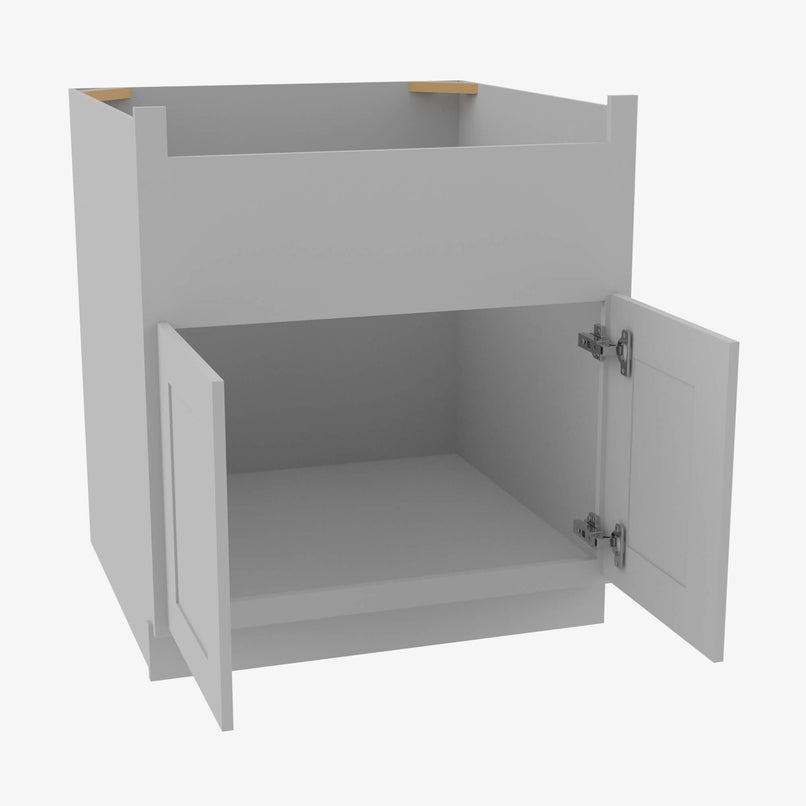 AB-FSB36B Double Door 36 Inch Farmhouse Sink Base Cabinet | Lait Grey Shaker - image 3