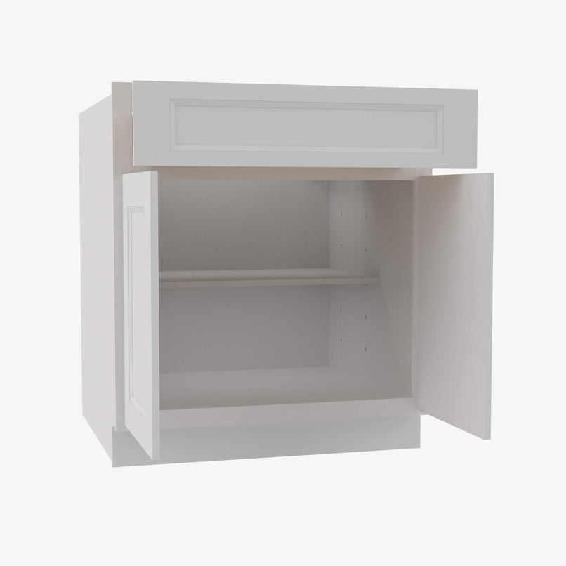 TW-B24B Double Door 24 Inch Base Cabinet | Uptown White - image 3