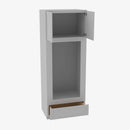 AB-OM3384B Double Door 33 Inch Tall Double Oven / Oven Microwave Cabinet | Lait Grey Shaker - image 3