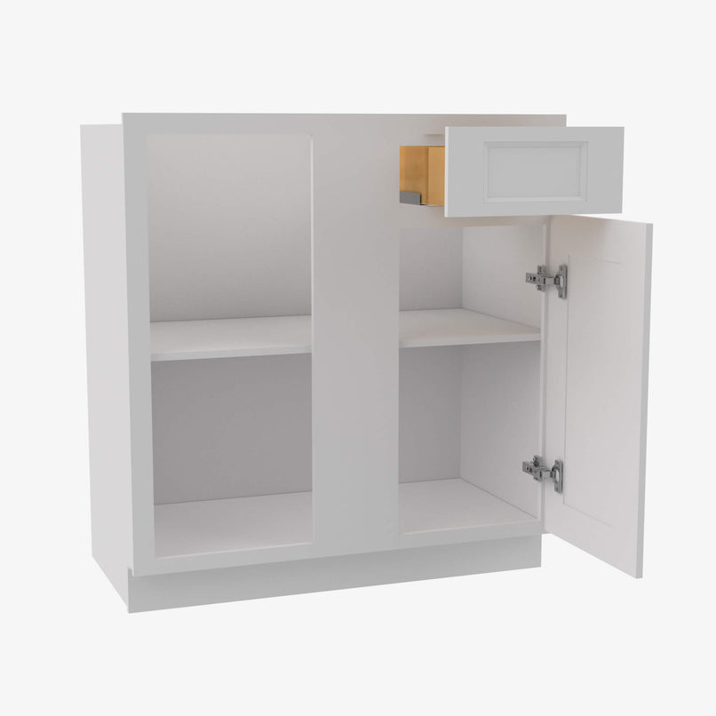 TW-BBLC39/42-36W Double Door 36 Inch Base Blind Corner Cabinets Cabinet | Uptown White - image 3