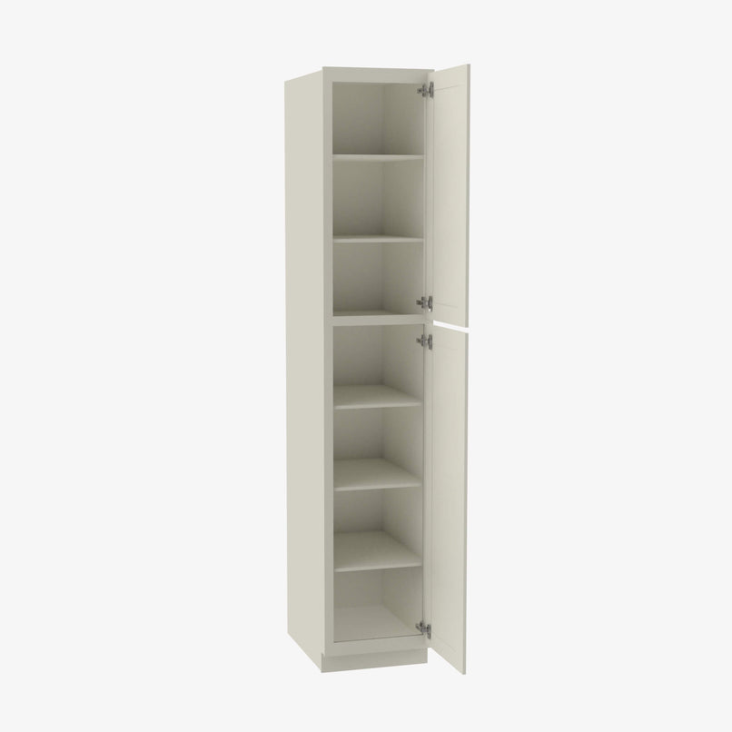 SL-WP1584 Double Door 15 Inch Tall Wall Pantry Cabinet | Signature Pearl - image 3