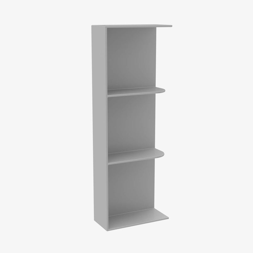 AB-WES542 Wall End Shelf with Open Shelves | TSG Forevermark Lait Grey Shaker - image 3