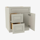 SL-S3021DL-34-1/2 Single Door Cabinets 30 Inch Combo Vanity with Left Drawer | Signature Pearl - image 3