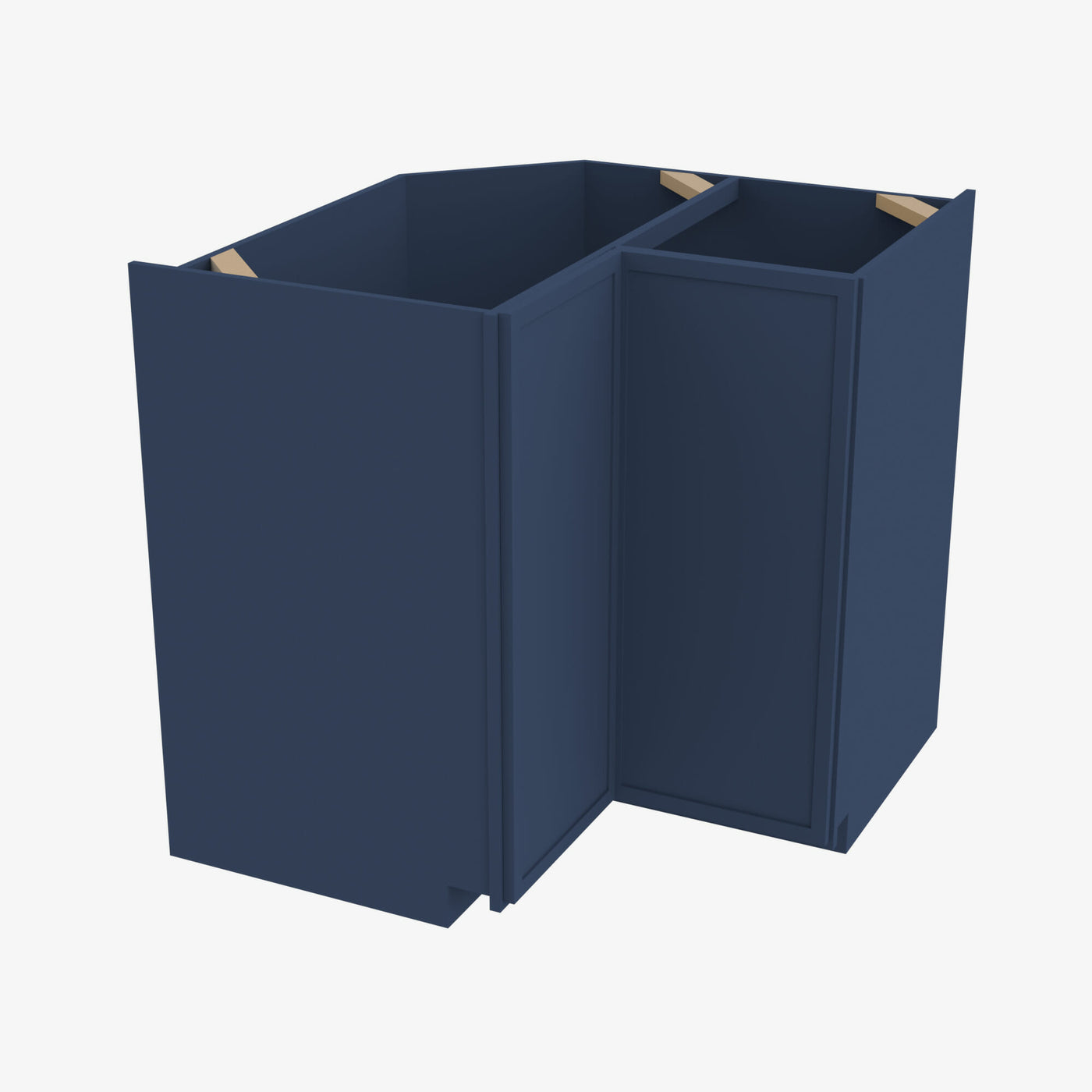 PD-LS3612S EZR3612 Single Door Cabinets 36 Inch Easy EZ Reach Lazy Susan Cabinets Base Corner Cabinet | Petit Blue