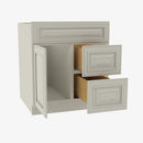 SL-S3021DR-34-1/2 Single Door Cabinets 30 Inch Combo Vanity with Right Drawer | Signature Pearl - image 3