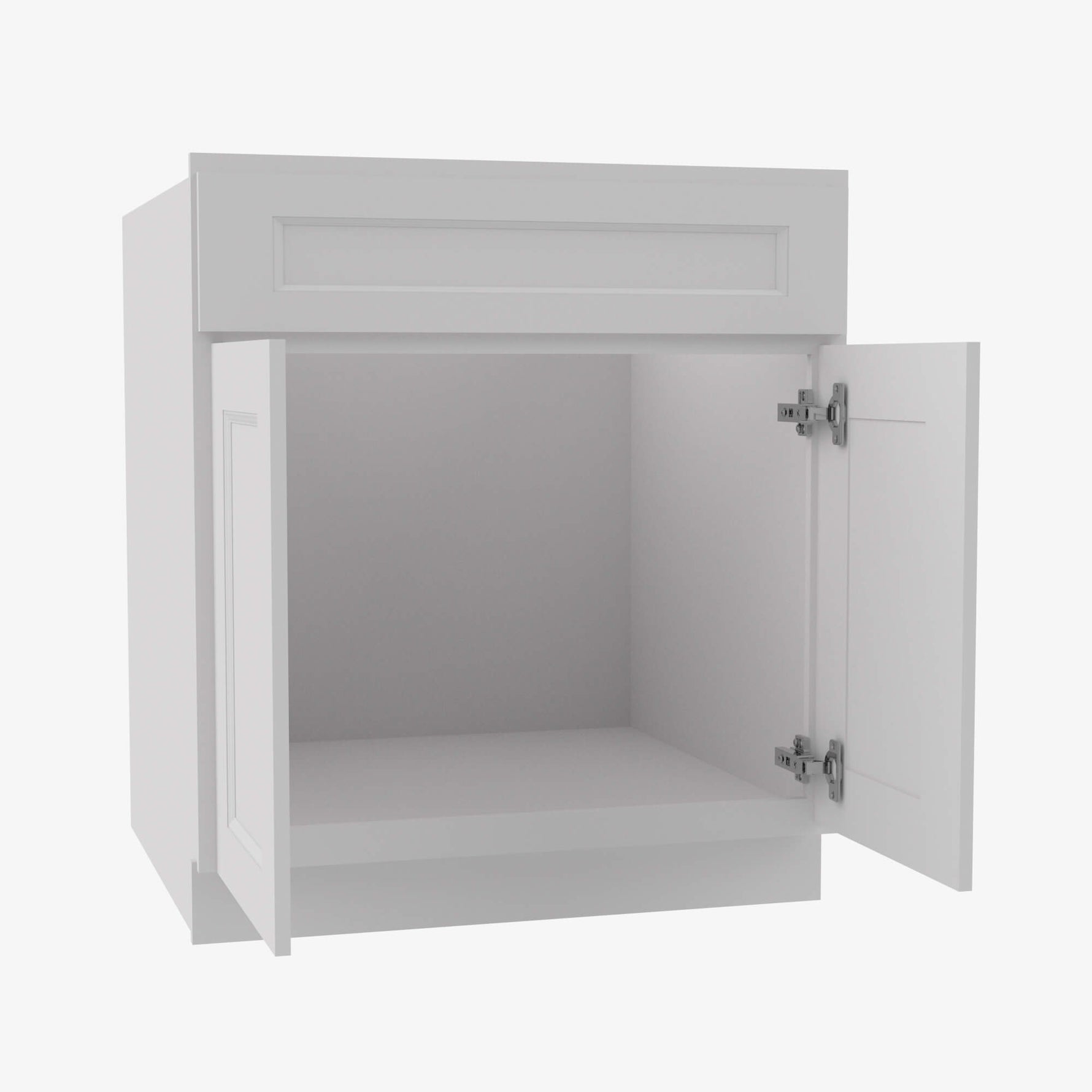 TW-S3021B-34-1/2 Double Door 30 Inch Sink Base Vanity with Drawers | Uptown White - image 3