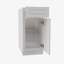 GW-B18 Single Door Cabinets 18 Inch Base Cabinet | Gramercy White - image 3