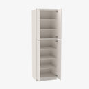 TQ-WP2496B Four Door 24 Inch Tall Wall Pantry Cabinet with Butt Doors | Townplace Crema - image 3