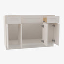 TQ-S4821B12D-34-1/2 Double Door 48 Inch Sink Base Combo Vanity with Drawers | Townplace Crema - image 3