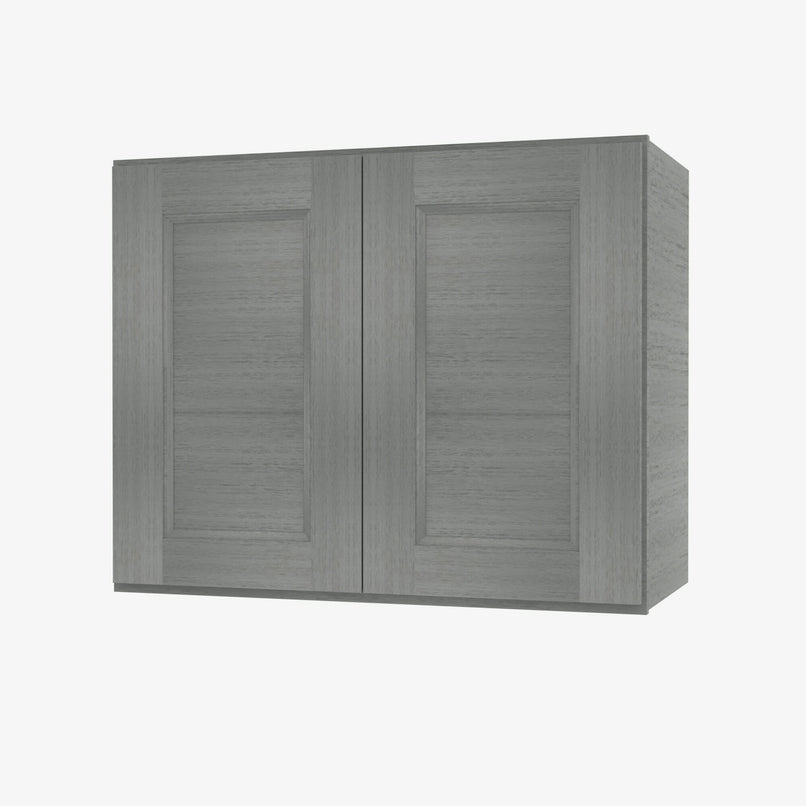 TG-W3342B Double Door 33 Inch Wall Cabinet | Midtown Grey - image 3