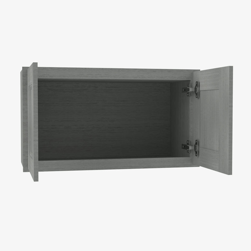 TG-W3612B Double Door 36 Inch Wall Cabinet | Midtown Grey - image 3