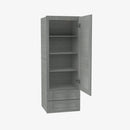 TG-W2D1848 Single Door Cabinets 18 Inch Wall Cabinet With 2 Built-In Drawers | Midtown Grey - image 3