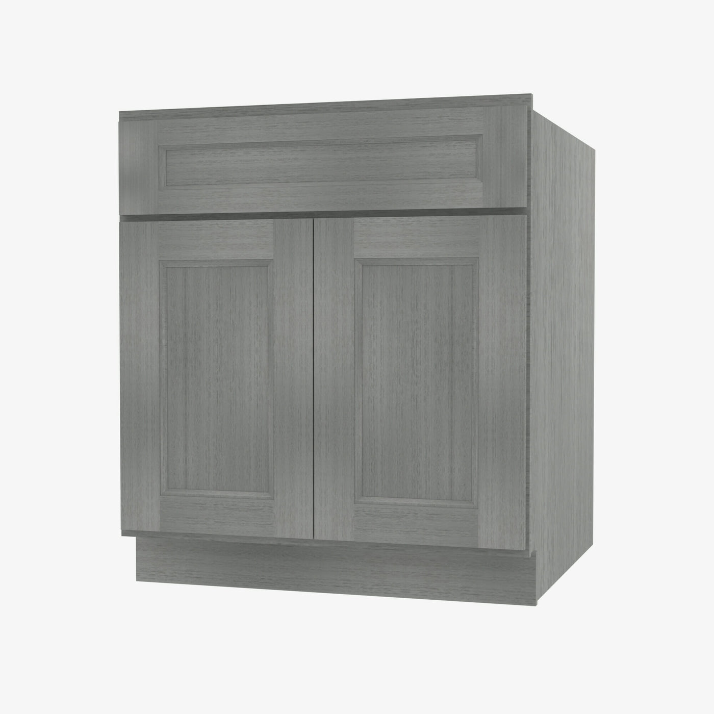 TG-S3021B-34-1/2 Double Door 30 Inch Sink Base Vanity with Drawers | Midtown Grey