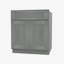 Forevermark Cabinetry TG-B27B Double Door 27 Inch Base Cabinet | Midtown Grey - image 3