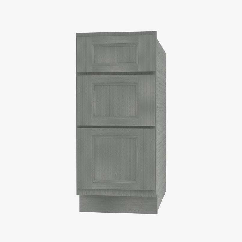 TG-DB21 3 21 Inch 3 Drawer Pack Base Cabinet | Midtown Grey - image 3
