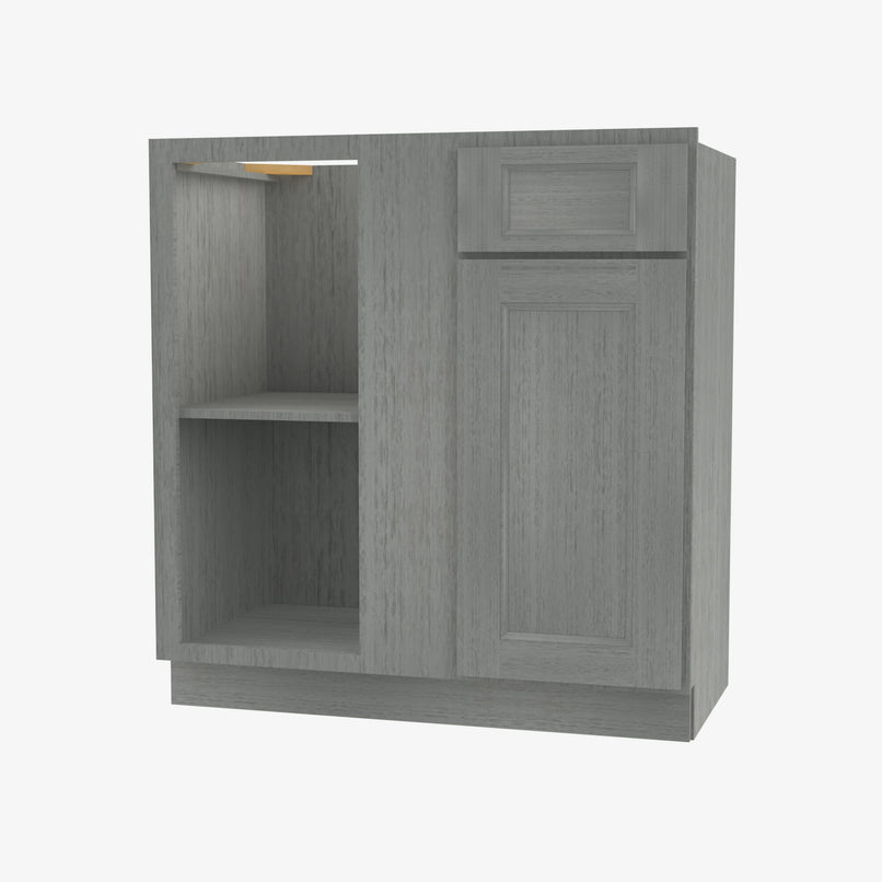 TG-BBLC45/48-42W Double Door 42 Inch Base Blind Corner Cabinets Cabinet | Midtown Grey - image 3