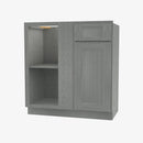 TG-BBLC42/45-39W Double Door 39 Inch Base Blind Corner Cabinets Cabinet | Midtown Grey - image 3