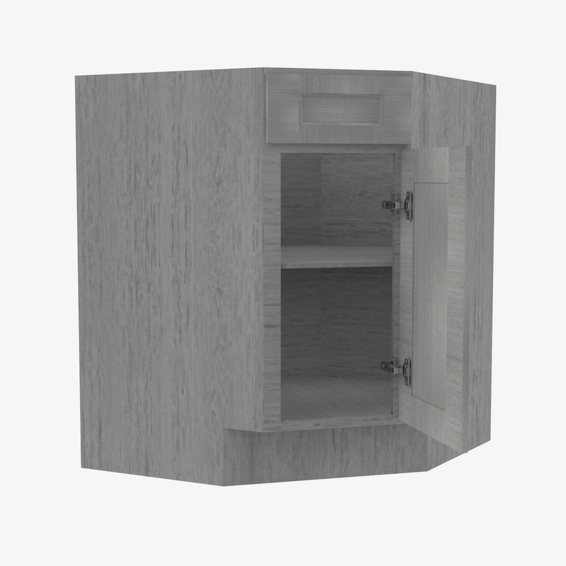 TG-BDCF36 Single Door Cabinets 36 Inch Base Diagonal Corner Sink & Cabinets Cabinet | Midtown Grey - image 3
