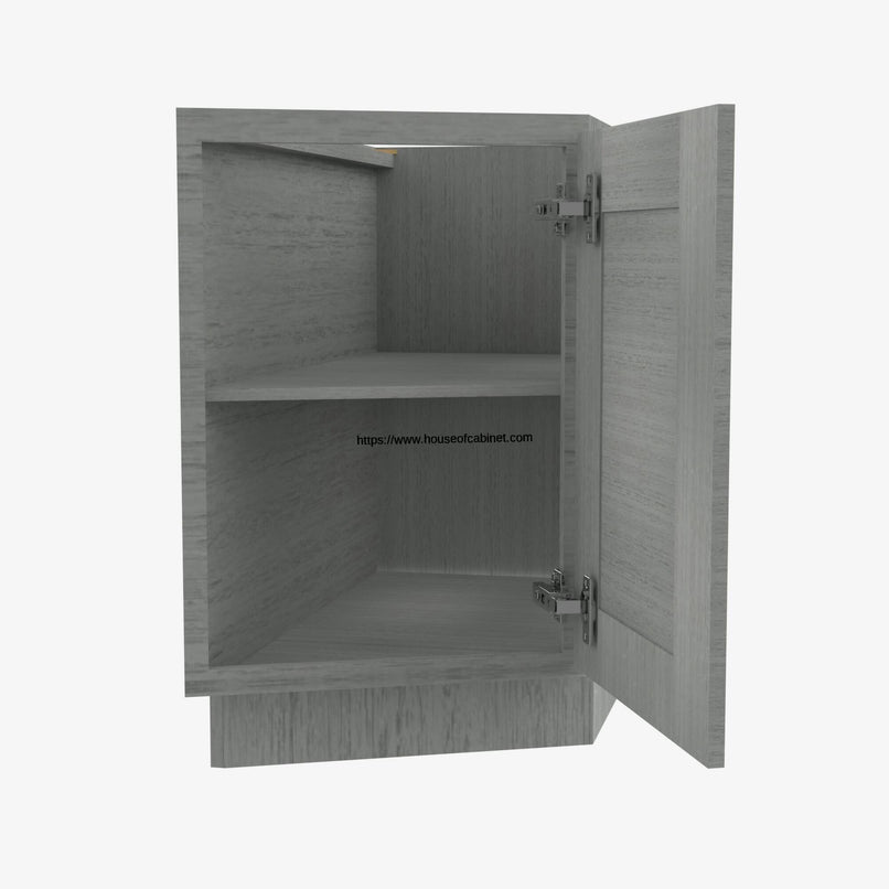 TG-BTC12R Single Door Cabinets 12 Inch Base Base Transitional Cabinet Right | Midtown Grey - image 3