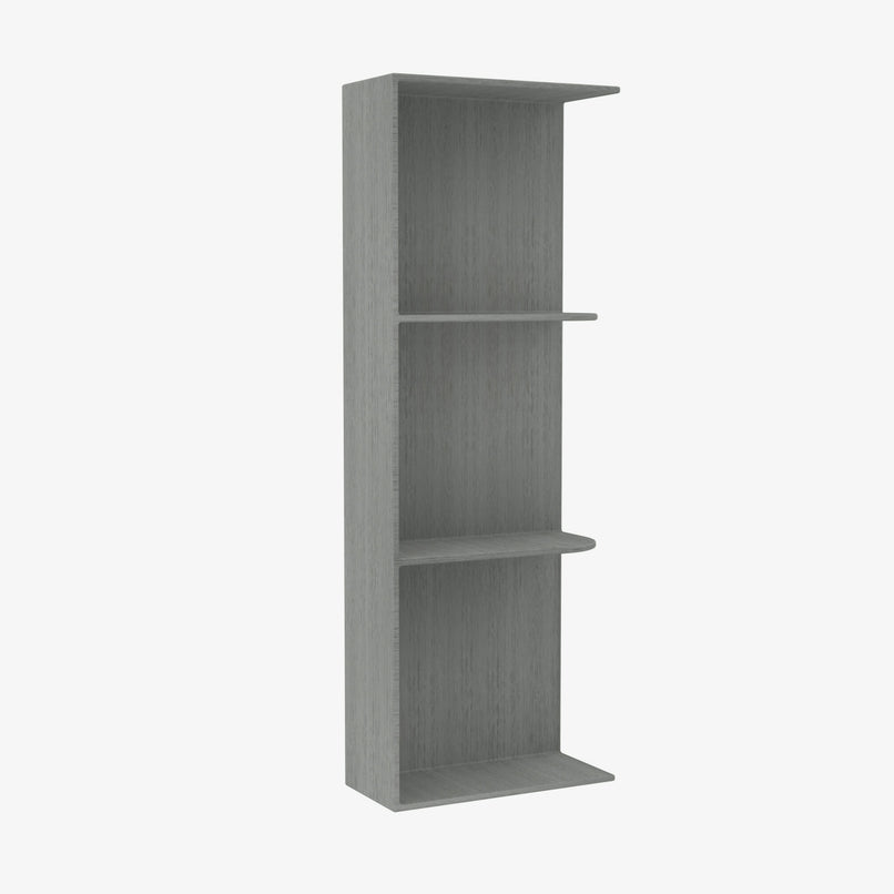 TG-WES542 Wall End Shelf with Open Shelves | TSG Forevermark Midtown Grey - image 3