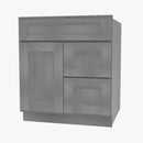TG-S3621BDR-34-1/2 Double Door 36 Inch Sink Base Combo Vanity with Right Drawer | Midtown Grey - image 3