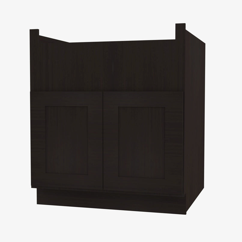 AA-FSB36B Double Door 36 Inch Farmhouse Sink Base Cabinet | Blaze Black Shaker - image 3