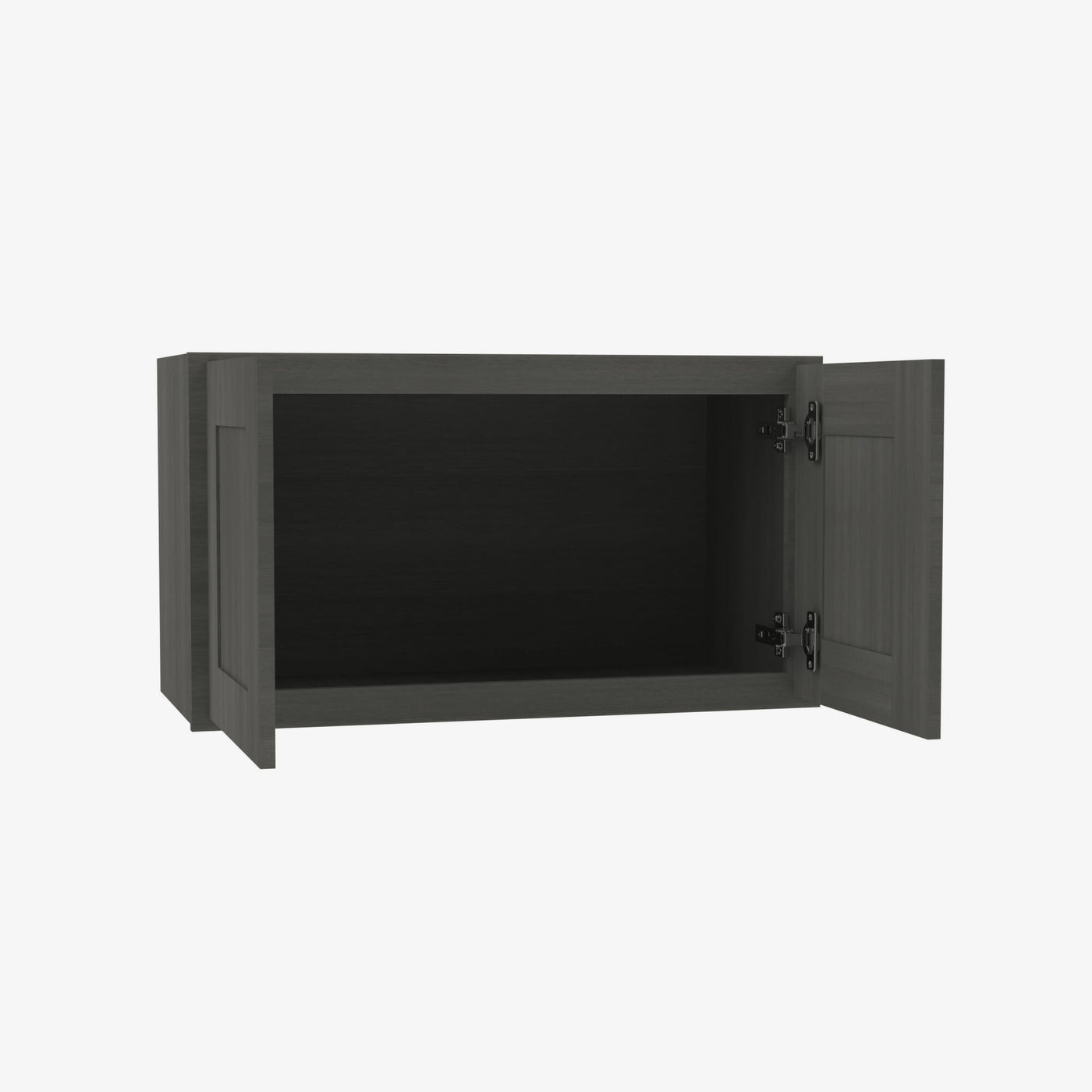 AG-W301224B Double Door 30 Inch Wall Refrigerator Cabinet | Greystone Shaker