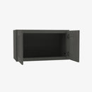 AG-W361524B Double Door 36 Inch Wall Refrigerator Cabinet | Greystone Shaker - image 3
