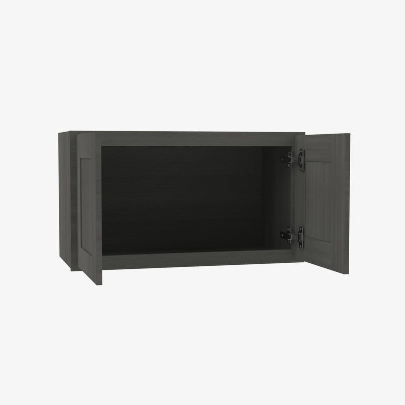 AG-W3012B Double Door 30 Inch Wall Cabinet | Greystone Shaker - image 3