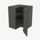 AG-WSQ2430 24 Inch Easy Reach Wall Corner Cabinet | Greystone Shaker - image 3