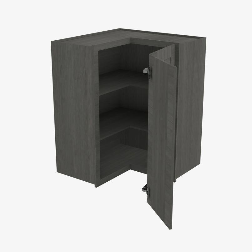 AG-WSQ2430 24 Inch Easy Reach Wall Corner Cabinet | Greystone Shaker - image 3