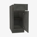 AG-B12 Single Door Cabinets 12 Inch Base Cabinet | Greystone Shaker - image 3