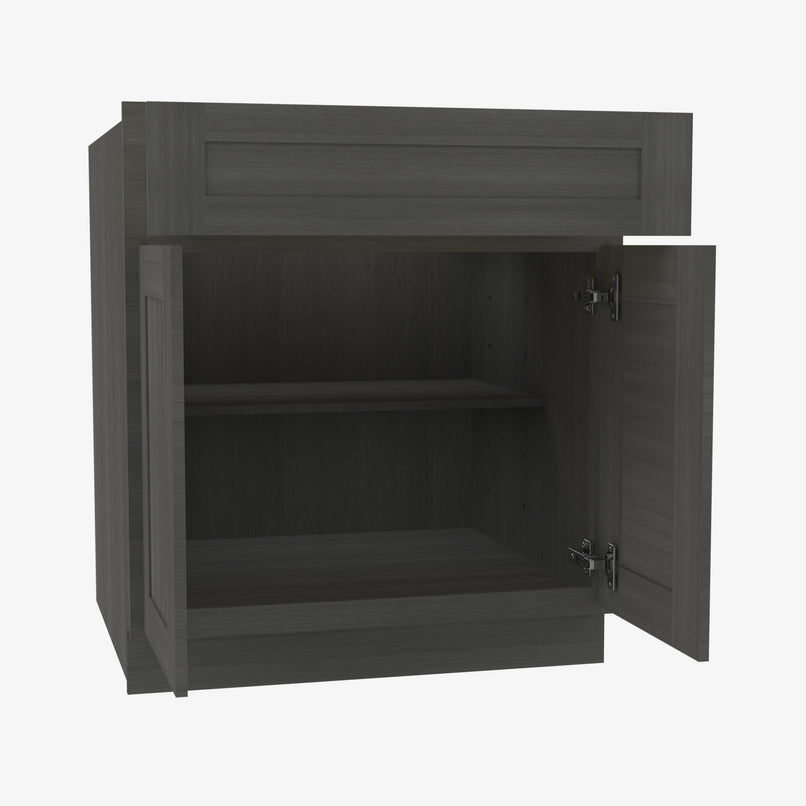Forevermark Cabinetry AG-B30B Double Door 30 Inch Base Cabinet | Greystone Shaker - image 3