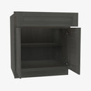 AG-B27B Double Door 27 Inch Base Cabinet | Greystone Shaker - image 4