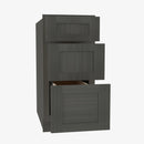AG-DB30 3 30 Inch 3 Drawer Pack Base Cabinet | Greystone Shaker - image 3