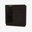 AG-BBLC42/45-39W Double Door 39 Inch Base Blind Corner Cabinets Cabinet | Greystone Shaker - image 3