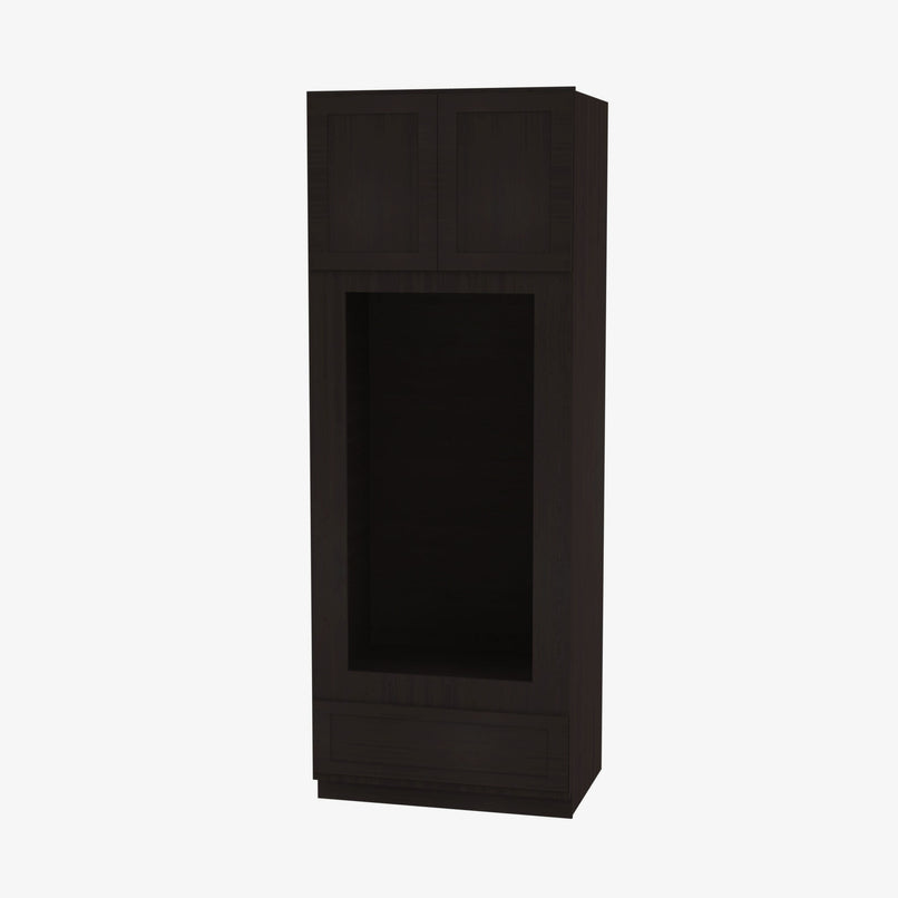 AG-OM3396B Double Door 33 Inch Tall Double Oven / Oven Microwave Cabinet | Greystone Shaker - image 3