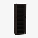 AG-WP2496B Four Door 24 Inch Tall Wall Pantry Cabinet with Butt Doors | Greystone Shaker - image 3